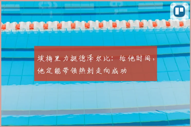 埃梅里力挺德泽尔比：给他时间，他定能带领热刺走向成功